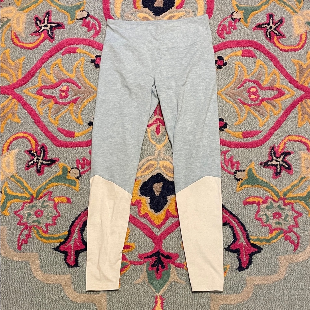 Kyodan Light Blue Colorblock Leggings